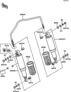 Z550 Подвеска  /  амортизатор