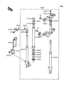 KMX80 Передняя вилка