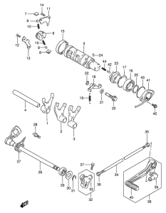GSF1200S Переключение передач