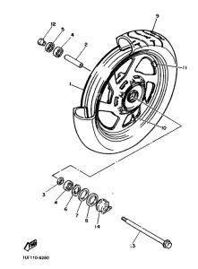FZX750 Переднее колесо