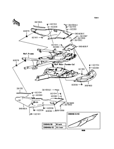 ZG1400 Боковые обтекатели