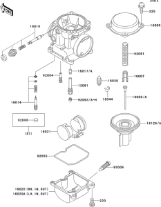 ZG1000 Carburetor parts(1 / 2)