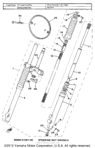 MX175F Передняя вилка