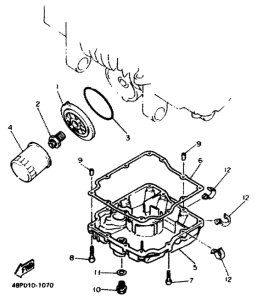 XJ600N Масляный фильтр