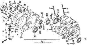 CR125R Картер двигателя