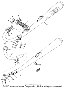 TX750 Выхлопная система
