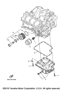 XSR900 Масляный фильтр