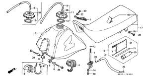 XR80R Fuel tank / seat
