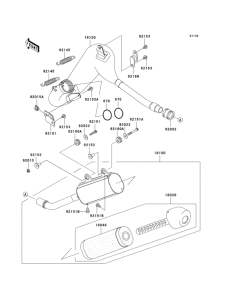 KX125 Глушитель