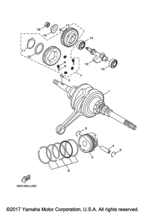 XC155 Коленчатый вал и Поршень
