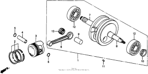 CT70 Коленвал