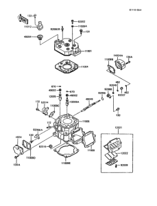 KMX200 Цилиндр и головка цилиндров