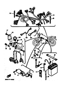 TDR250 TDR250A Equipo electrico