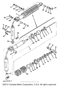 YZ125J Задняя подвеска