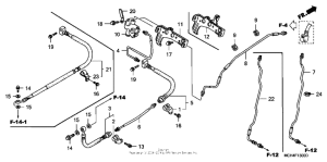 VTX1800F3 Тормозные трубки