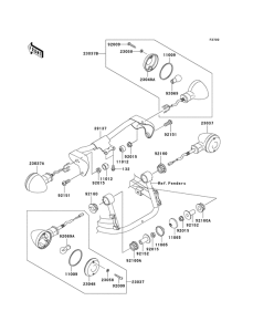 VN800 Поворотники