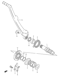 RM250 Ножной стартер