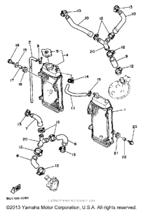 YZ125B Radiator-hose