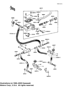 KZ1000 Передний тормозной цилиндр