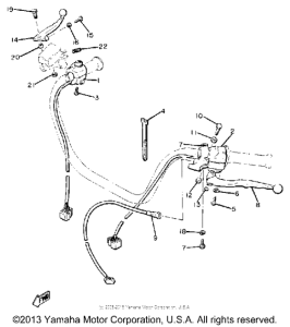 XJ650G Рулевые переключатели
