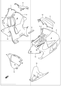 GSX1300R Under cowling