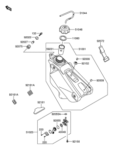 RM-Z250 Tank fuel