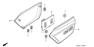 CM125C Боковая крышка