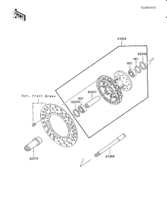 KX500 Передняя втулка