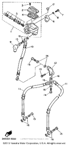 FZR600RB Главный тормозной цилиндр