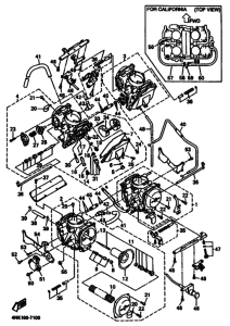 XVZ13A XVZ13AJ Carburetor assy