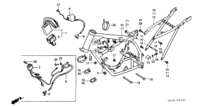 CR80R Frame body / ignition coil