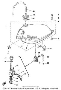 DT125H Топливный бак