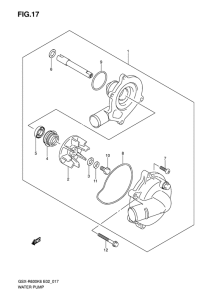 GSX-R600 Водяная помпа