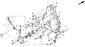 GL1500I Кожух сцепления