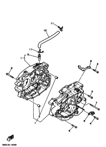 SR125 Картер двигателя