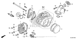 CRF50F Крышка головки цилиндров