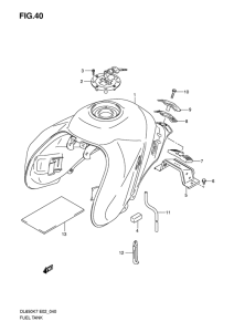 DL650 (ABS) Tank fuel