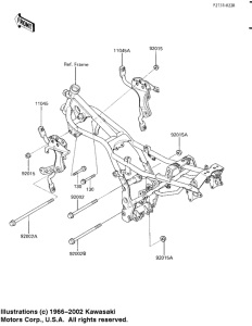 EX250 Рама ,крепежные детали