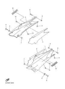 FJR1300 Боковые обтекатели