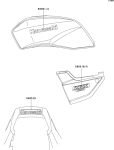ZR1100 Наклейки