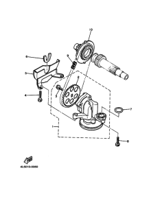 XJ650S Масляная помпа в сборе