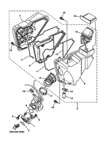 YBR125ED Впускная система