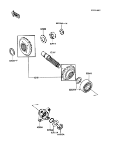 ZN1300 Передняя коническая зубчатая передача
