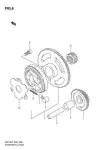 GN125 Муфта стартера
