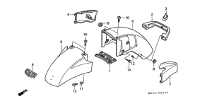 GL1500A Переднее крыло