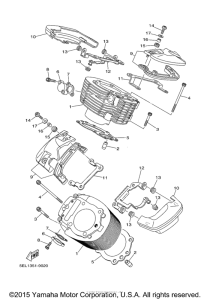 XVS1100MC Цилиндры