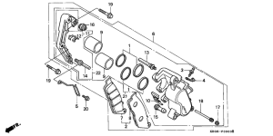 CB250 Передний суппорт