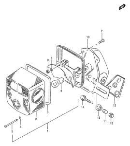 GN250 Задний комбинированный сигнал