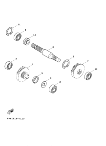 YW100E Трансмиссия
