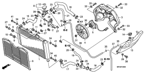 CB600F Радиатор
